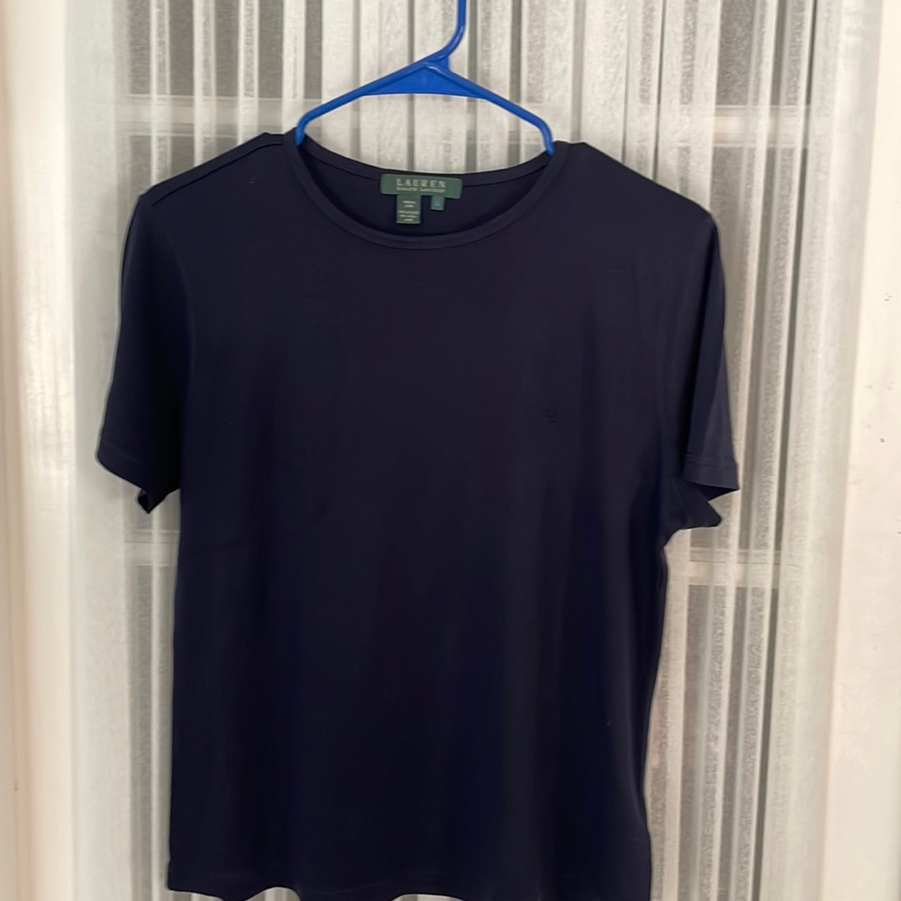 size L, ralph lauren navy blue t-shirt